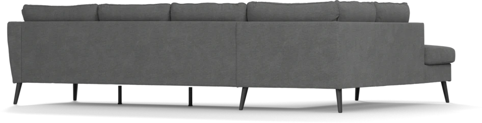 County - 3-sits soffa med divan vänster - Grå