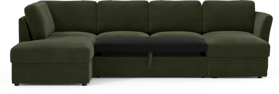 Öland - Bäddsoffa med divan vänster och schäslong höger - Beige