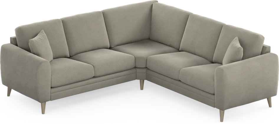 Eden - Hörnsoffa, 2+2-sits - Brun