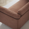 Cherrie - 3-sits soffa, hel dyna, fast klädsel - Rosa