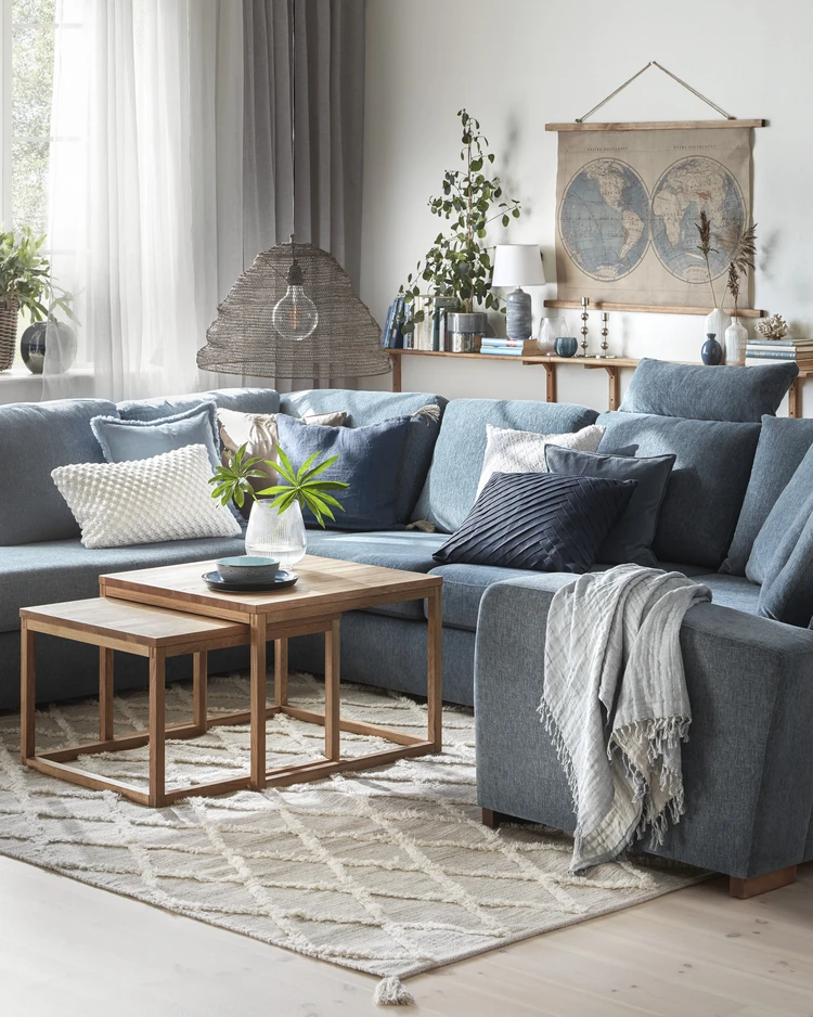 Friday - 2-sits soffa med divan vänster och cosy hörn höger - inspiration