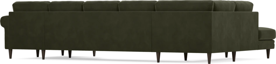 Eden - 3-sits soffa med divan vänster och schäslong höger - Grön