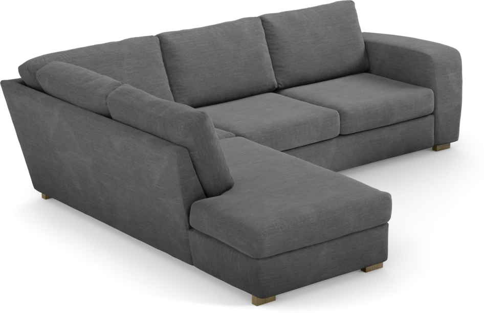 Friday - 2,5-sits soffa med divan vänster - Grå