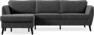 County - 3-sits soffa med flyttbar schäslong - Grå