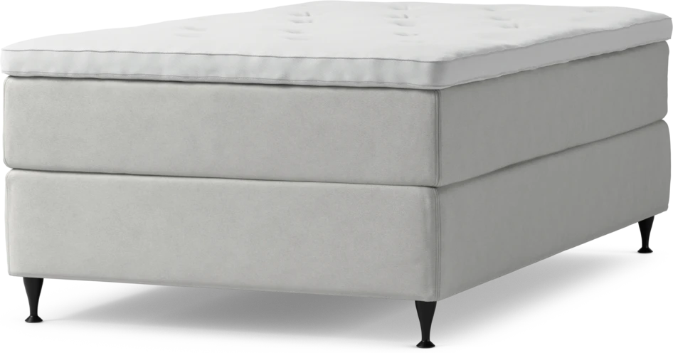 Delux Exclusive - Kontinentalsäng, enkelsäng 120 cm med bäddmadrass och sängben