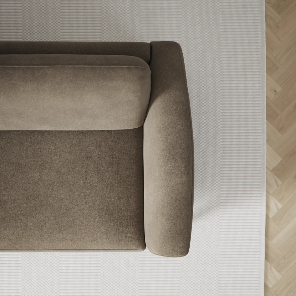 Bridge - 3-sits soffa med schäslong vänster och divan höger - Beige