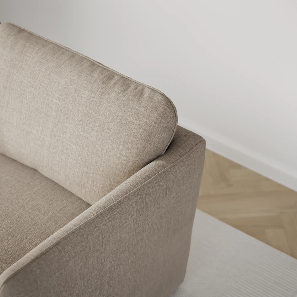 Öland - Bäddsoffa 3-sits, längsbäddad - Beige