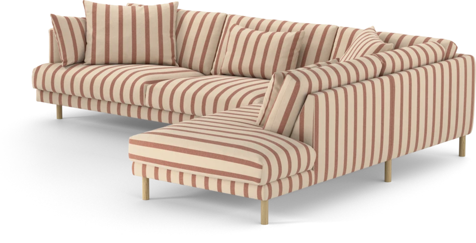 Harper - 3-sits soffa med divan höger - Flerfärgad