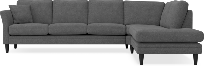 Eden - 3-sits soffa med divan - Svart