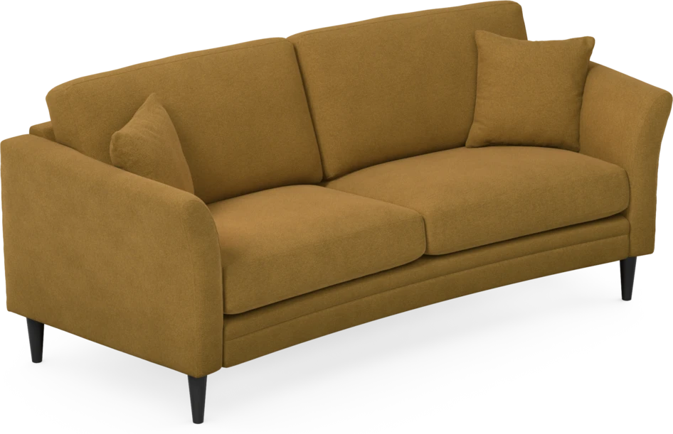 Eden - 2,5-sits soffa svängd - Gul