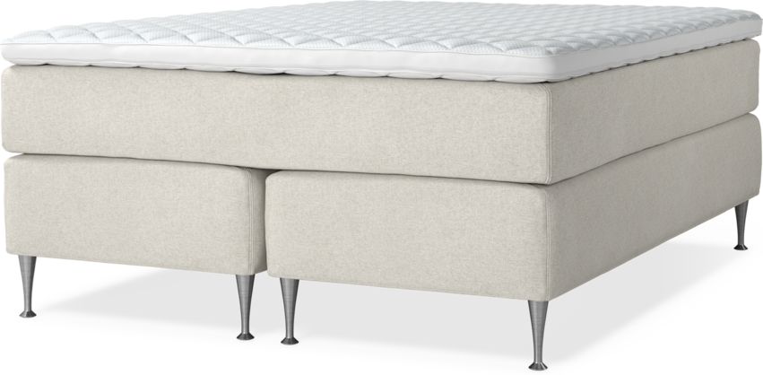 Delux Exclusive - Kontinentalsäng, dubbelsäng med bäddmadrass - Beige