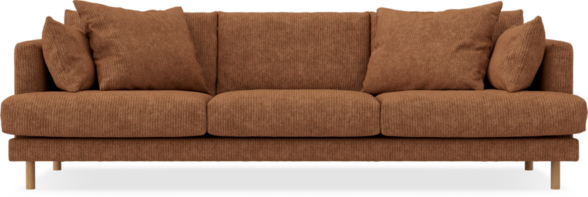 Harper - 4-sits soffa - Brun