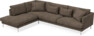 Harper - 3-sits soffa med divan vänster - Brun