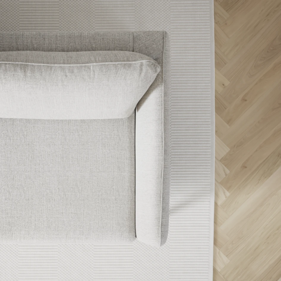 County - 2,5-sits soffa med divan vänster - Grå