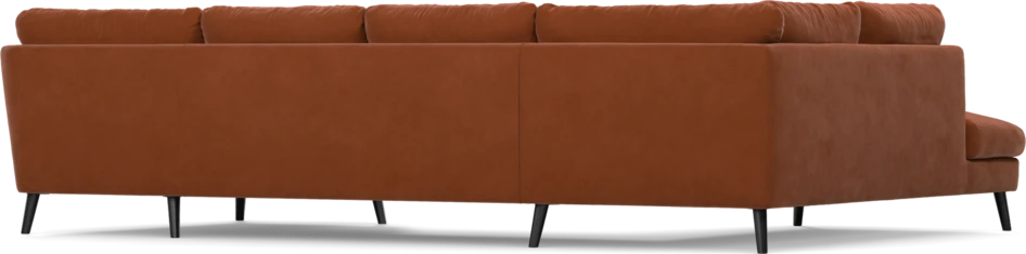 Madison - 2-sits soffa med divan vänster och schäslong höger - Röd
