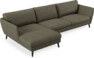 Madison Lux - 3-sits soffa med schäslong vänster - Brun