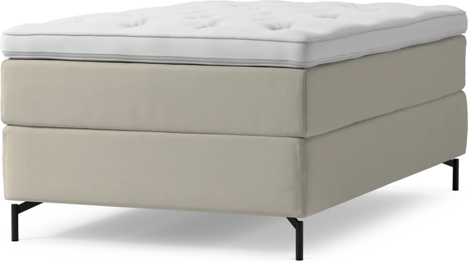 Delux Exclusive - Kontinentalsäng, enkelsäng 120 cm med bäddmadrass och sängben