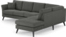 Eden - 3-sits soffa med divan - Grå