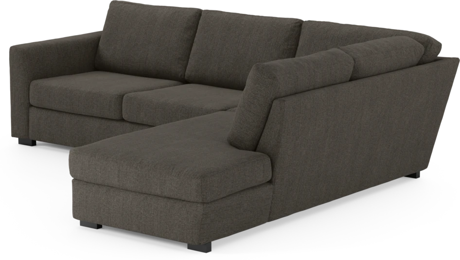Friday - 2,5-sits soffa med divan höger - Brun