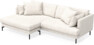 Harper - 4-sits med schäslong XL vänster - Vit