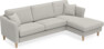Eden - 2,5-sits soffa med schäslong - Grå