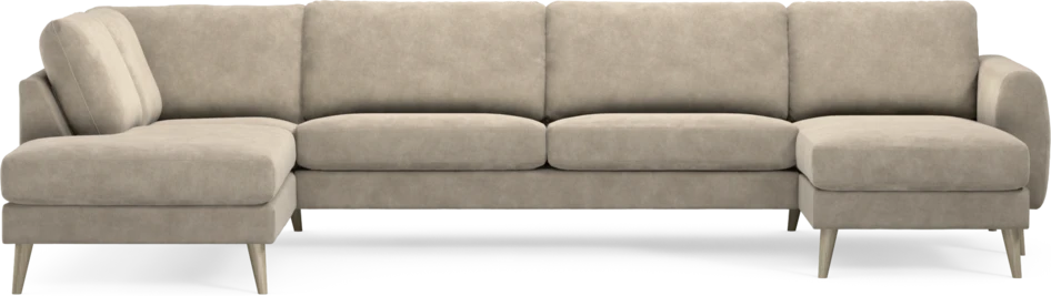 Bridge - 3-sits soffa med divan vänster och schäslong höger - Beige