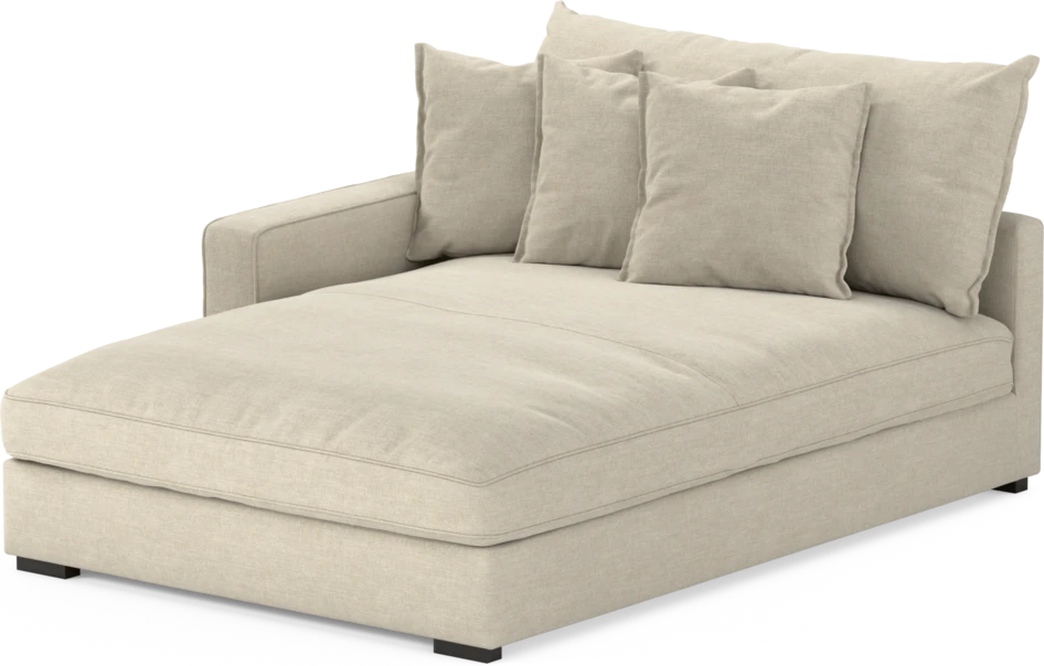 Rossi - Schäslong XL vänster - Beige