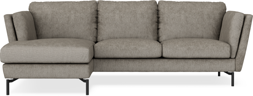 Madison Lux - 2-sits soffa med schäslong vänster - Grå