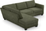 Friday - 2,5-sits soffa med divan vänster - Grön