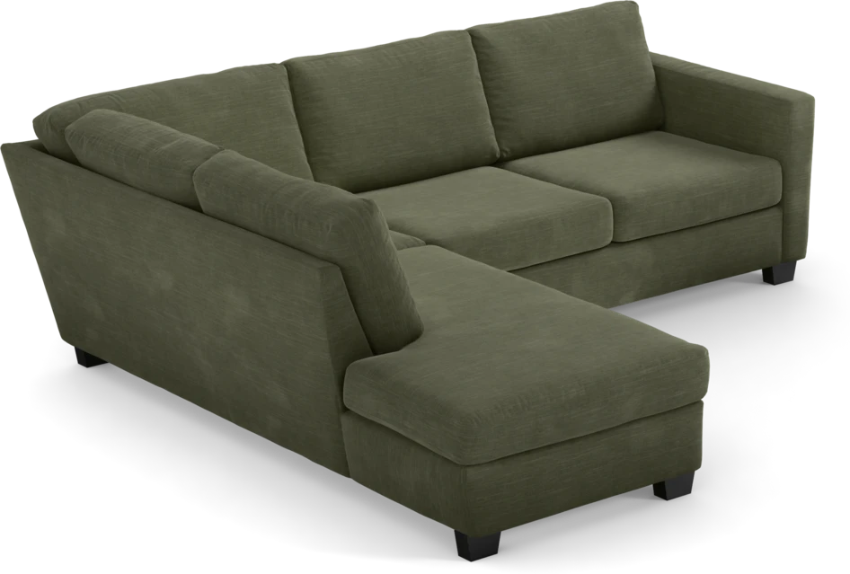Friday - 2,5-sits soffa med divan vänster - Grön