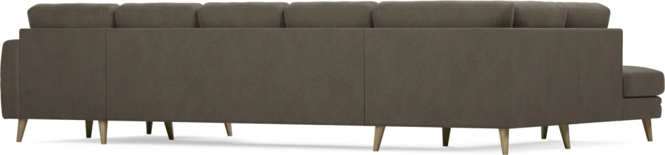 Eden - 3-sits soffa med divan vänster och schäslong höger - Brun
