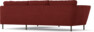 Madison Lux - 2-sits soffa med divan höger - Röd