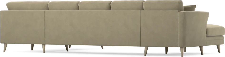 Eden - 3-sits soffa med schäslong vänster och divan höger - Beige