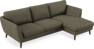 Madison Lux - 2-sits soffa med schäslong höger - Brun