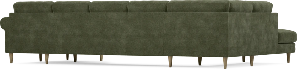 Eden - 3-sits soffa med divan vänster och schäslong höger - Grön