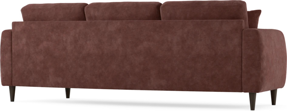 Eden - 3-sits soffa svängd - Röd