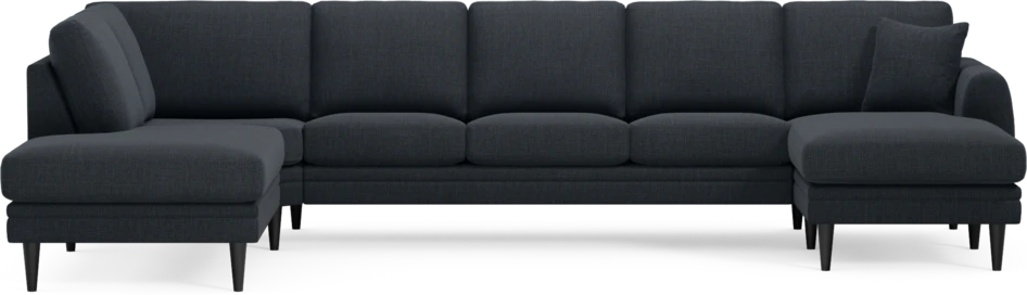Eden - 3-sits soffa med divan vänster och schäslong höger - Blå