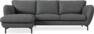 Madison Lux - 2-sits soffa med schäslong vänster - Grå