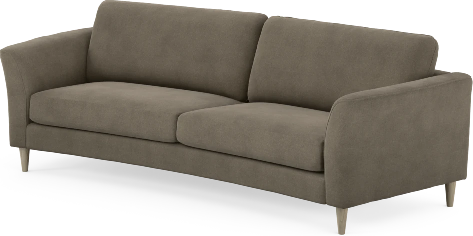 Bridge - 3-sits soffa svängd - Beige