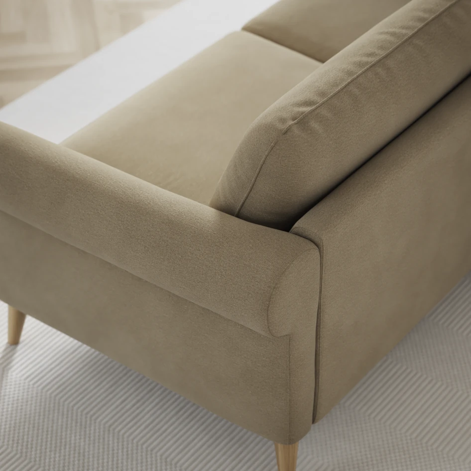 Bridge - 3-sits soffa med schäslong vänster och divan höger - Beige