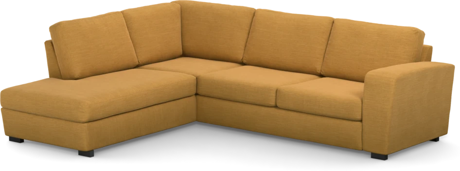 Friday - 2,5-sits soffa med divan vänster - Gul