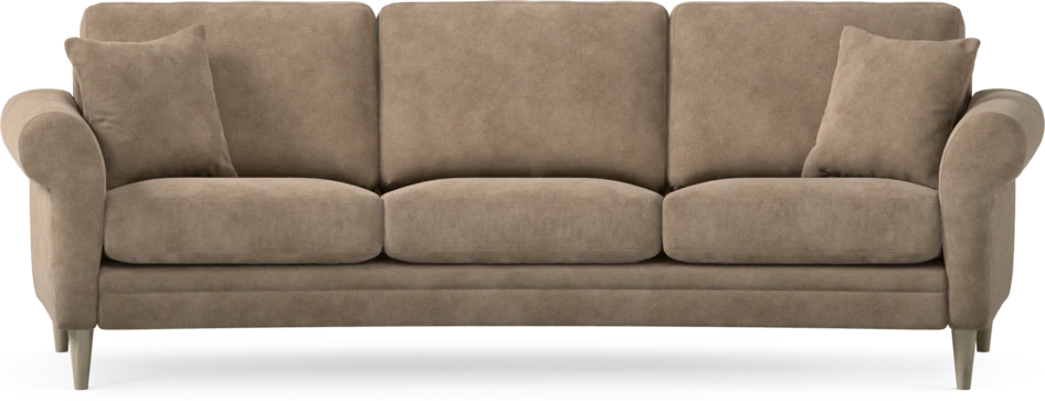 Eden - 3-sits soffa svängd - Beige