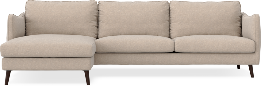 Madison - 3-sits soffa med schäslong vänster - Beige