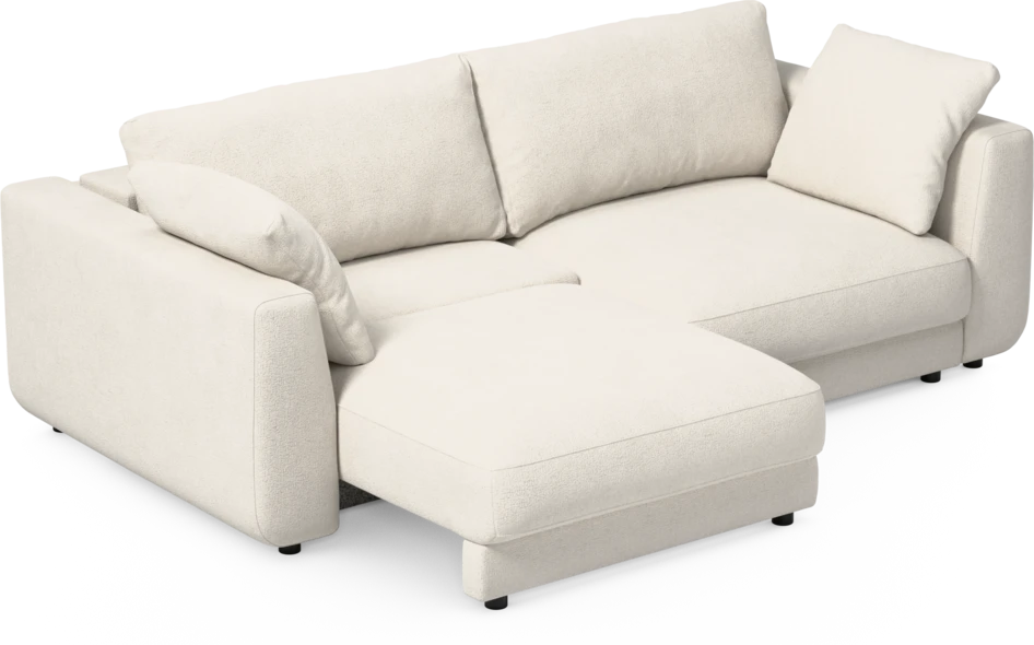 Amie - Bäddsoffa 3-sits - Vit