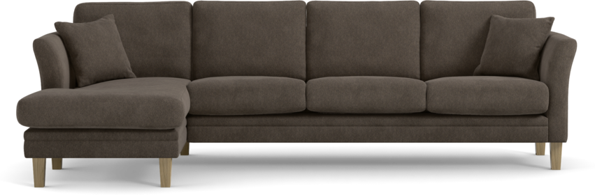 Eden - 3-sits soffa med schäslong - Gul