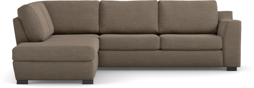 Friday - 2,5-sits soffa med divan vänster - Brun