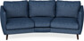 Madison - 3-sits soffa svängd, 70 cm - Blå