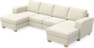 Friday - 2-sits soffa med två schäslonger - Beige