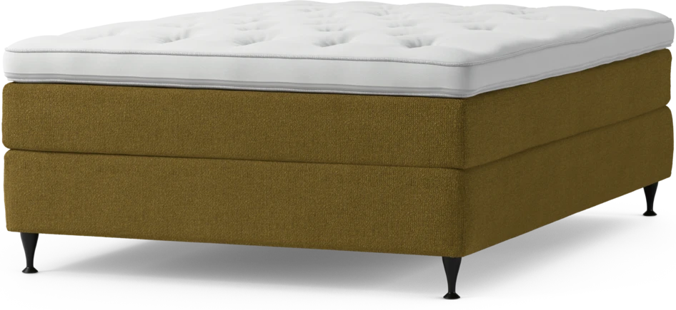 Delux Sense - Kontinentalsäng, enkelsäng 140 cm med bäddmadrass och sängben
