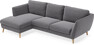 Madison Lux - 2-sits soffa med schäslong vänster - Grå